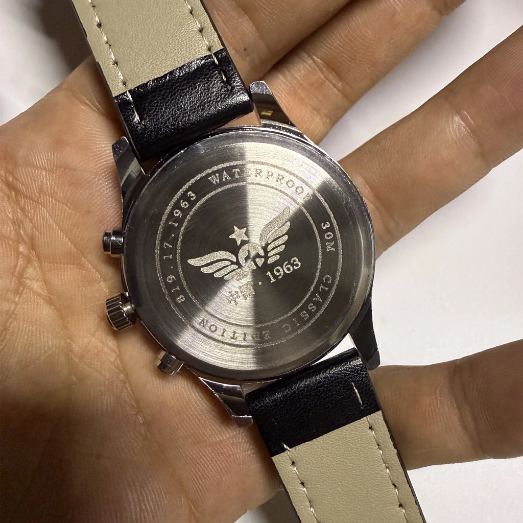 Montres Pour Hommes 1963 Pilote Montre Automatique 42mm Étanche Rétro Quartz Chronographe Montre Habillée Vintage