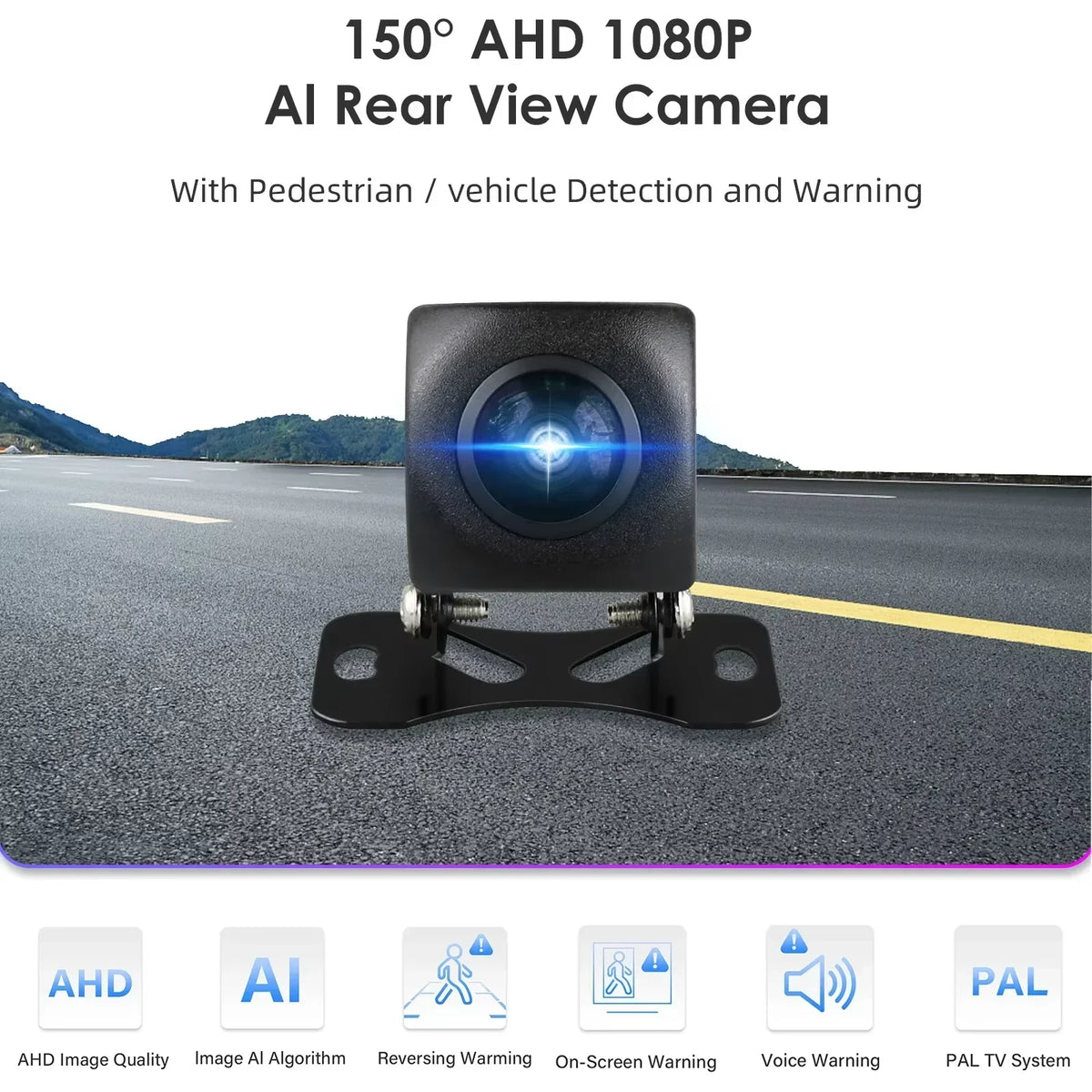 Hizpo 720P 1080P AHD Rear View Camera 140 ° 150 ° 170 ° 360 ° Wide Angle Waterproof Night Vision Universal Reverse Parking Assistance