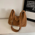 Women's Soft PU Leather Tote Bag – Simple Large-Capacity Shoulder Handbag