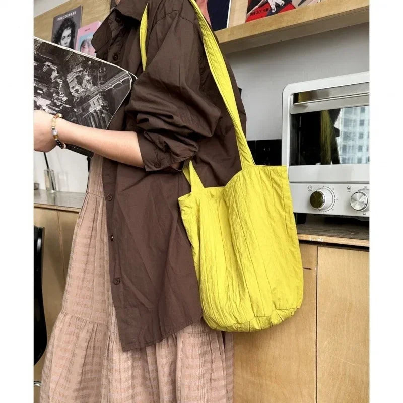 Women's Casual Tote Bag – Reusable Shoulder Shopping Bag