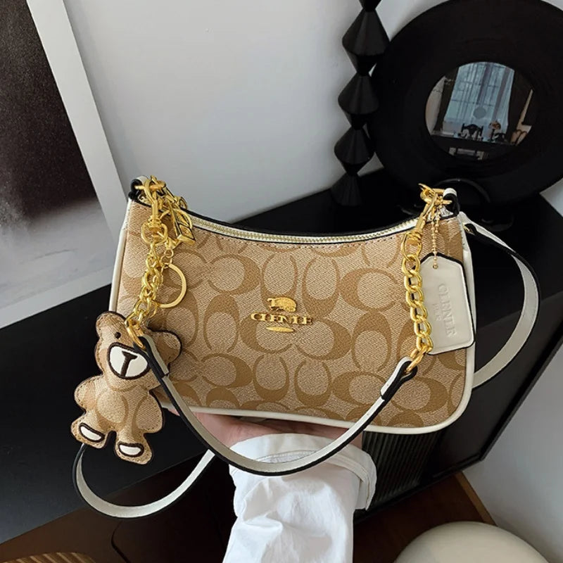 High-end style handbag for women, 2026 new model, unique and fashionable, trendy, retro, simple and elegant small square bag, cr