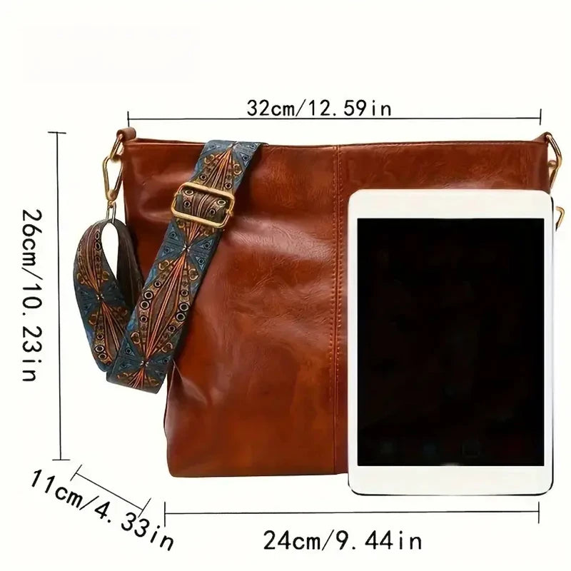 Women's Solid Color Tote Bag – Casual Zipper Shoulder Bag for Everyday Use