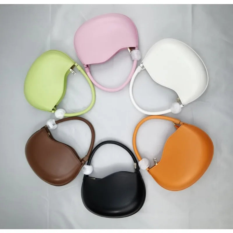 Senior Sense Women Hand Bag 2023 New Fashionable Niche Design Bag Casual Simple Solid Color Sweet Shoulder Crossbody Bag