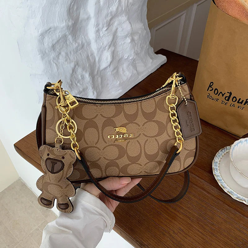 High-end style handbag for women, 2026 new model, unique and fashionable, trendy, retro, simple and elegant small square bag, cr