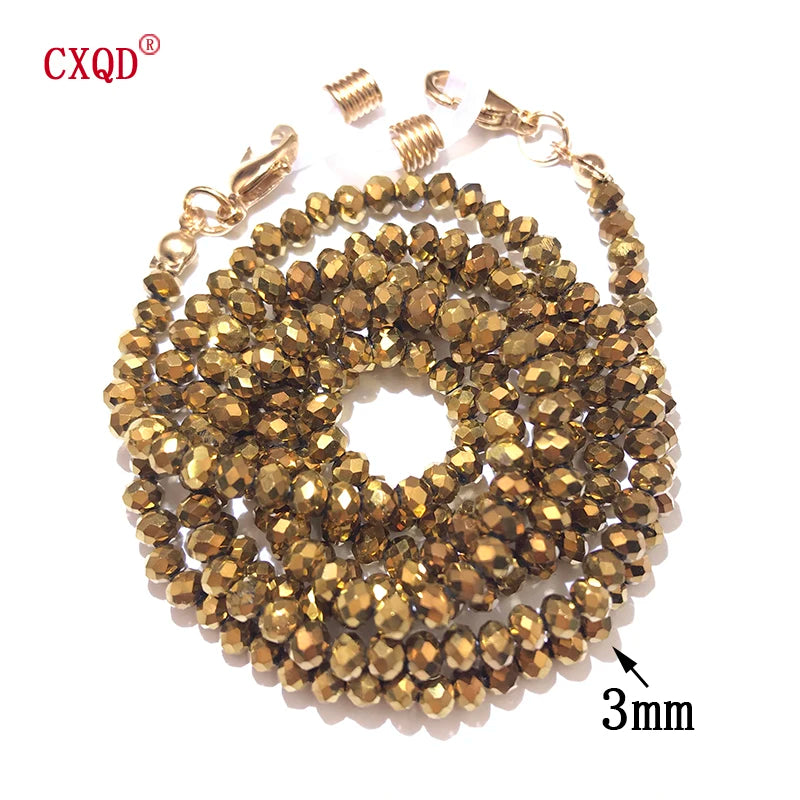 Beaded Eyeglass Chain for Women – 4mm Fashion Glasses & Sunglasses Strap