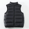 Boys and Girls Top Winter Childrens Clothing Light and Thin Childrens Shoulder Stand Up Collar Solid Color Warm Down Jacket Vest
