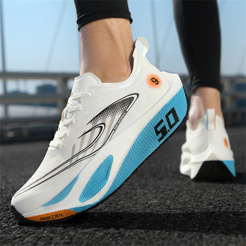 Men's Lightweight Breathable Mesh Training Running Shoes - Non-Slip, Casual Athletic Sneakers for Outdoor Sports & Jogging