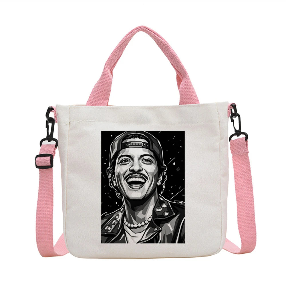 Bruno Mars tote bag einkaufstasche personnalisable sac cabas shoulder  totebag femme