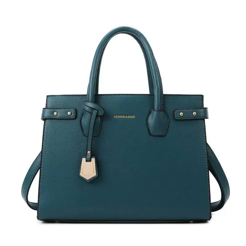 Women's Leather Handbag – Elegant Top-Handle Shoulder and Crossbody Bag