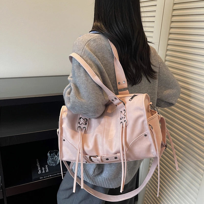 High Quality Women PU Leather Handbags Tote Bags Large Capacity Ladies Shoulder Messenger Bags for Women Casual Big Shopping Bag