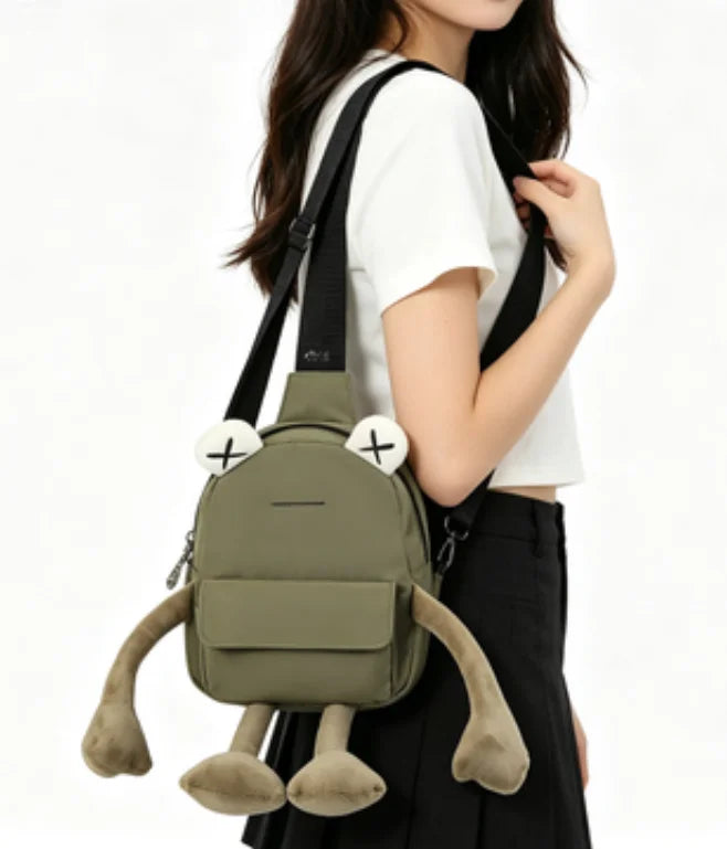 Cute Frog Cartoon Crossbody Bag – Trendy Women's Shoulder Bag