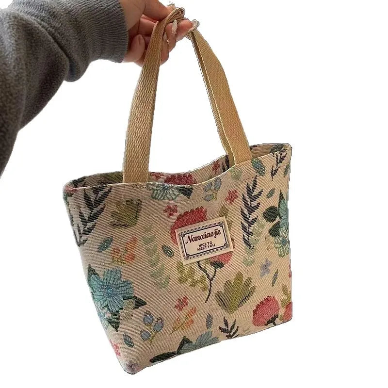 Women's Canvas Tote Bag – Large-Capacity Shoulder Bag for Shopping, Work and School