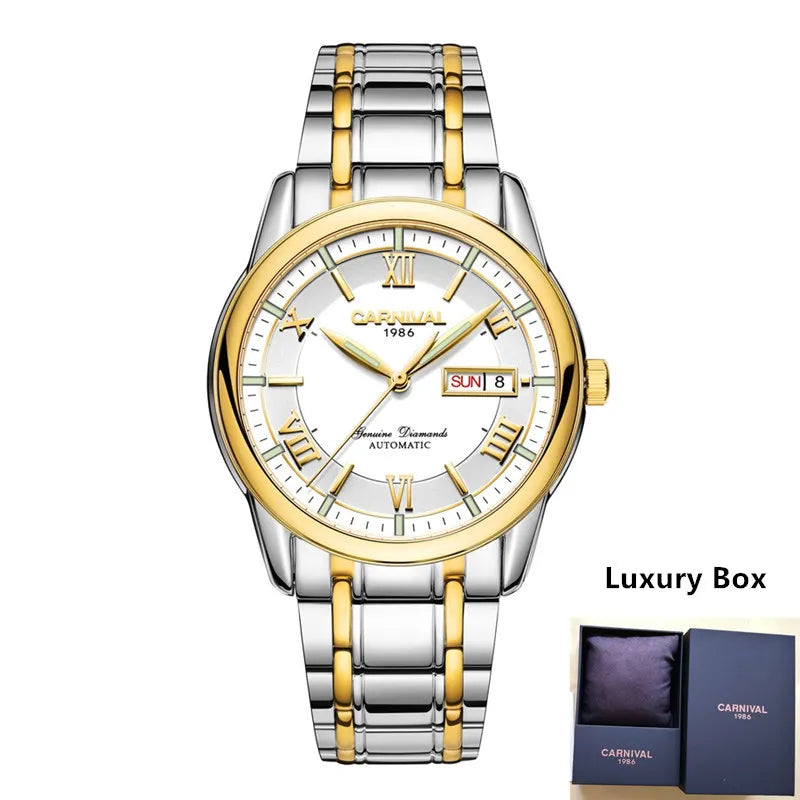 Top Brand Luxury Carnival Mechanical Watch for Men Automatic Waterproof Luminous Reloj Hombre Montre Homme Men's Watches Clock