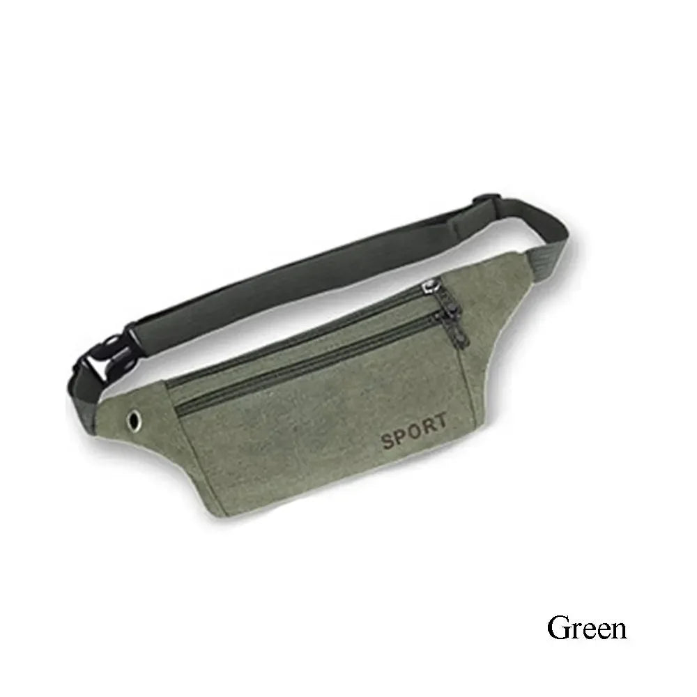 Multi-Pockets Fanny Pack Pouch Bag Women/Men Waist Packs Hip Purse Satchel Canvas Belt Bags Casual Wallet