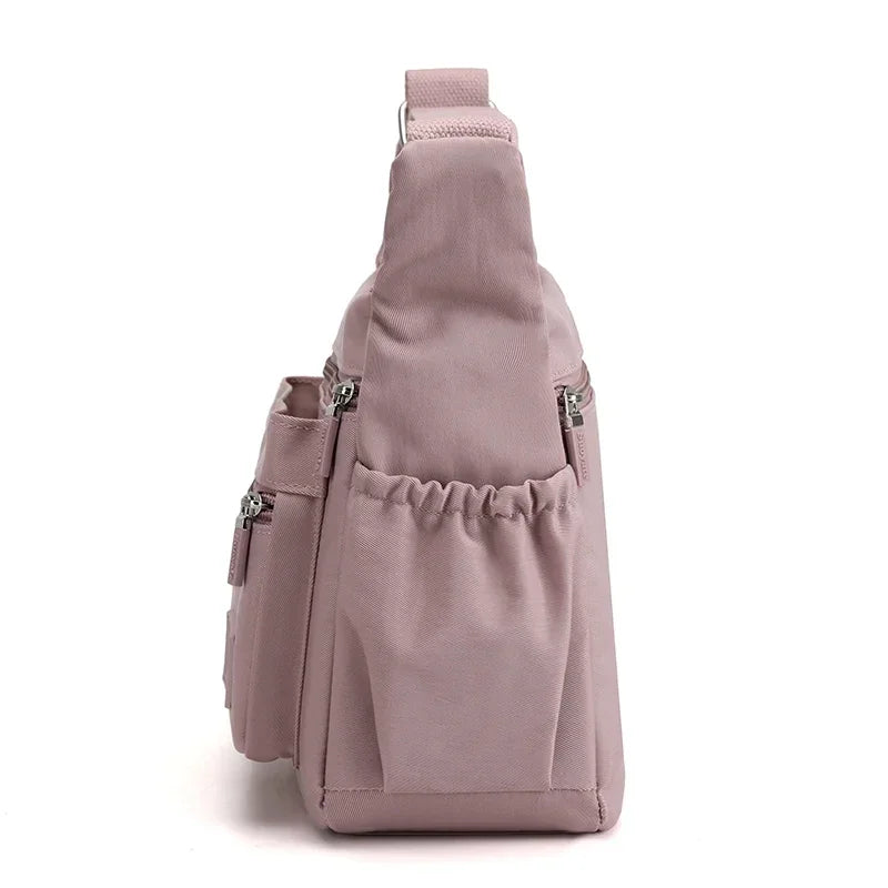 Women's Waterproof Nylon Crossbody Bag – Lightweight Shoulder Messenger Bag