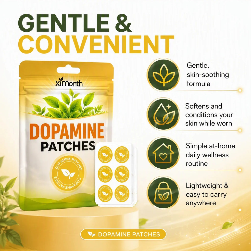 Dopamine Patches Mild Convenient Boosts Positive Mood Mental Clarity Long Lasting Daily Work Study Use
