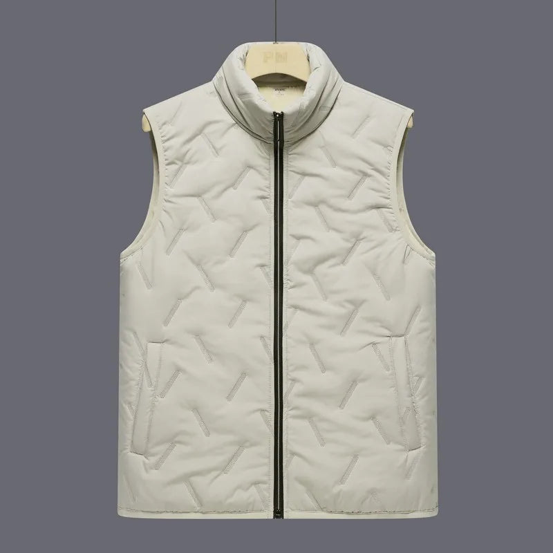 Men’s Fleece-Lined Outdoor Vest – Windproof Casual Waistcoat for Autumn & Winter