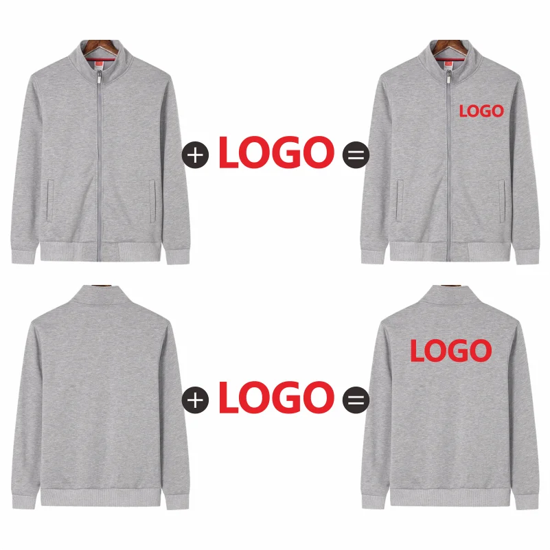 Unisex Fleece Stand-Collar Jacket – Custom Logo Teamwear with Printing or Embroidery