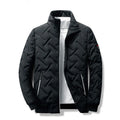Men's Quilted Stand-Collar Jacket – Lightweight Casual Winter Parka, Business Style