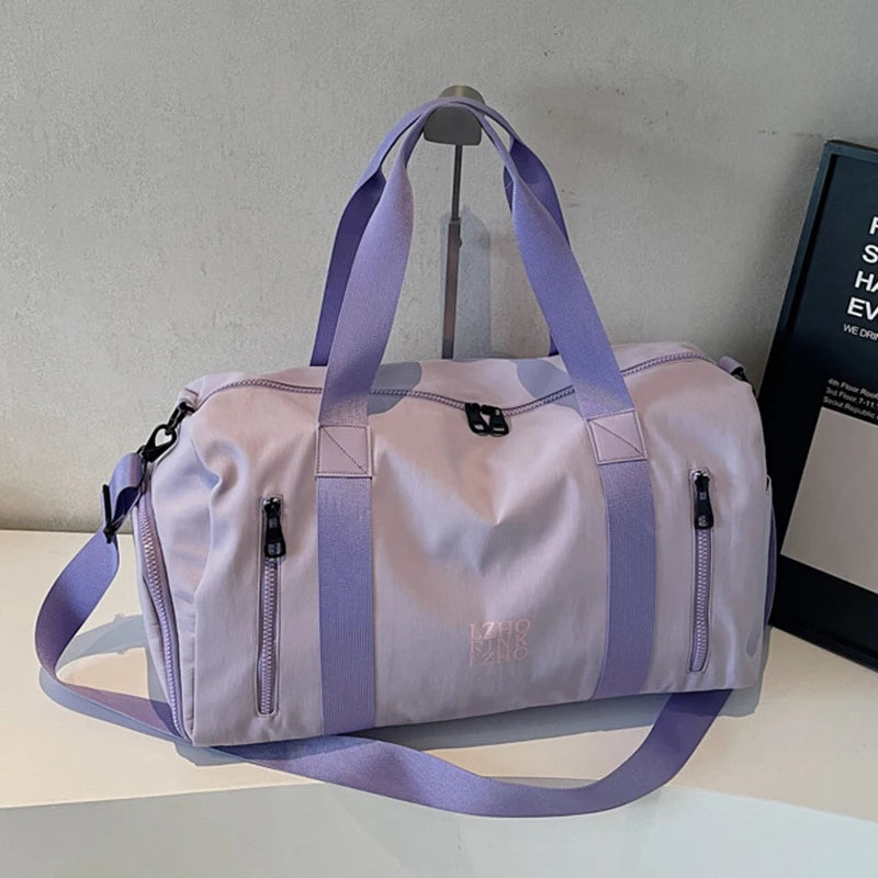 Large Capacity Waterproof Travel Bag – Sports and Weekend Bag with Dry-Wet Separation