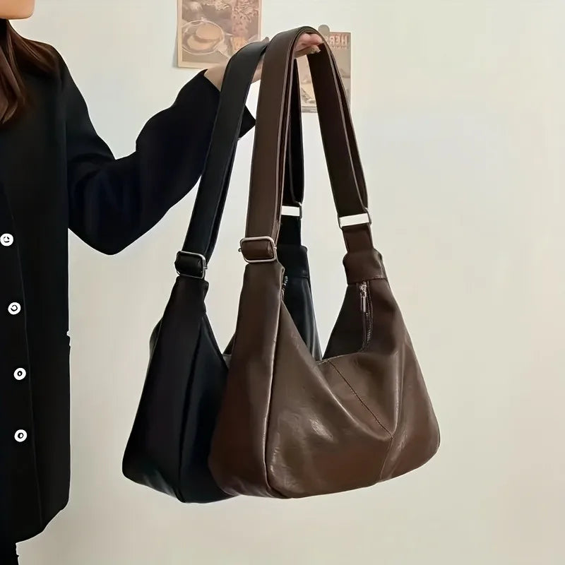 Fashion Soft PU Leather Tote Bags for Women Trend Female Simple Large High Capacity Shoulder Women Handbags Messenger Bags
