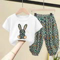 Children Clothing Sets Boys Girls 2023 Summer Mother Kids Clothes Cotton T-shirt Short Sleeves Trousers 2pcs Suit Baby Clothes