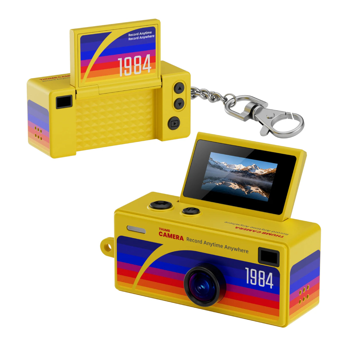 G62 Retro Mini Keychain Thumb Camera 1080P HD Recorder Built-in Flash Outdoor Sports Camera Video Shooting Children Camera 2026