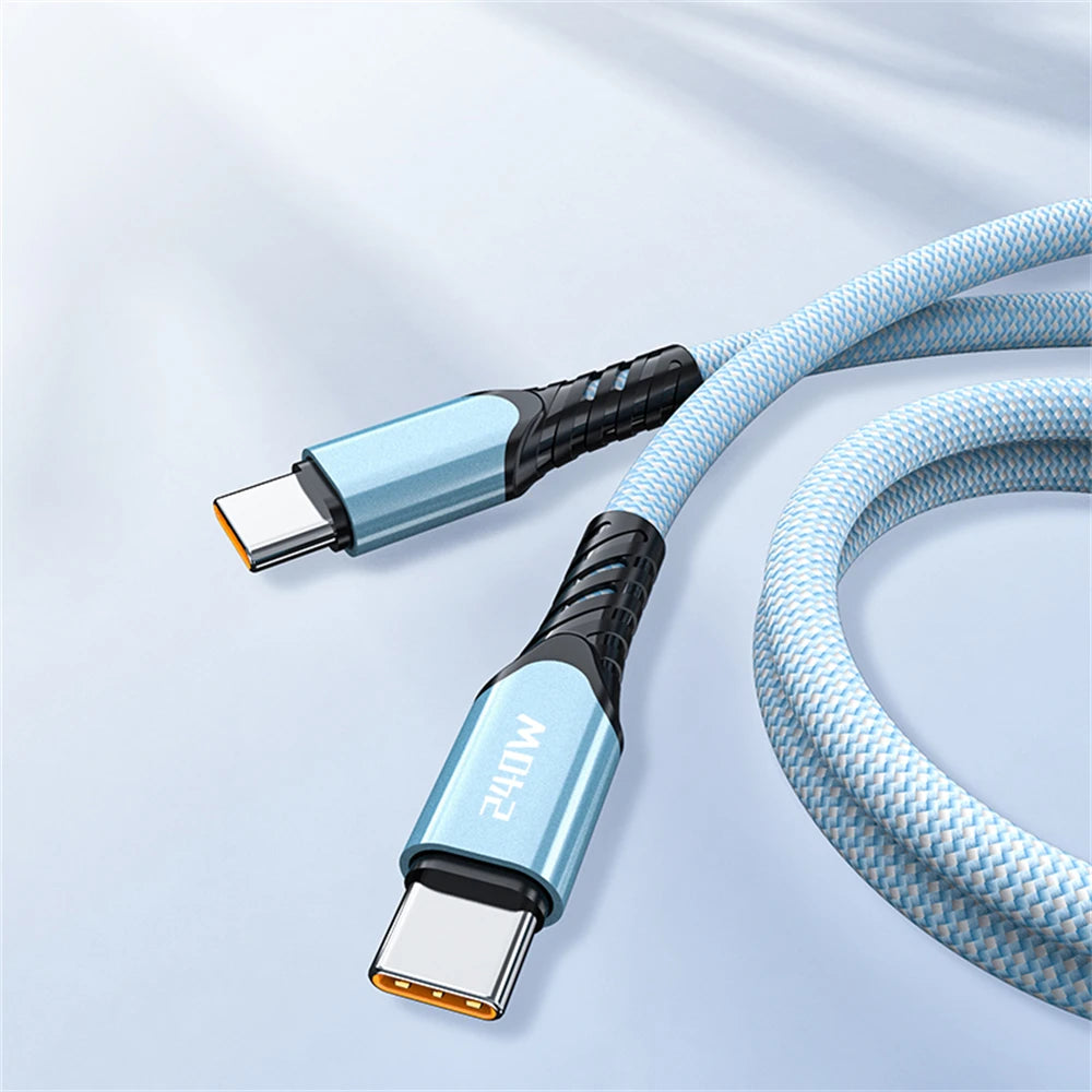 NNBILI 240W USB C Cable Power Wire QC4.0 for MacBook Samsung iPhone 18 17 USB C to C PD Cable 48V5A Fast Charging Type C Cable
