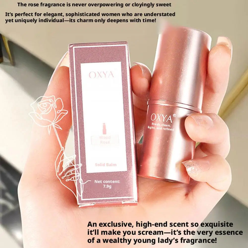 Solid Balm Pheromone Oil Rolling Perfume for Women Men Natural Fresh Love Perfume Fresh Perfume Deodorant Balm Portable Perfume