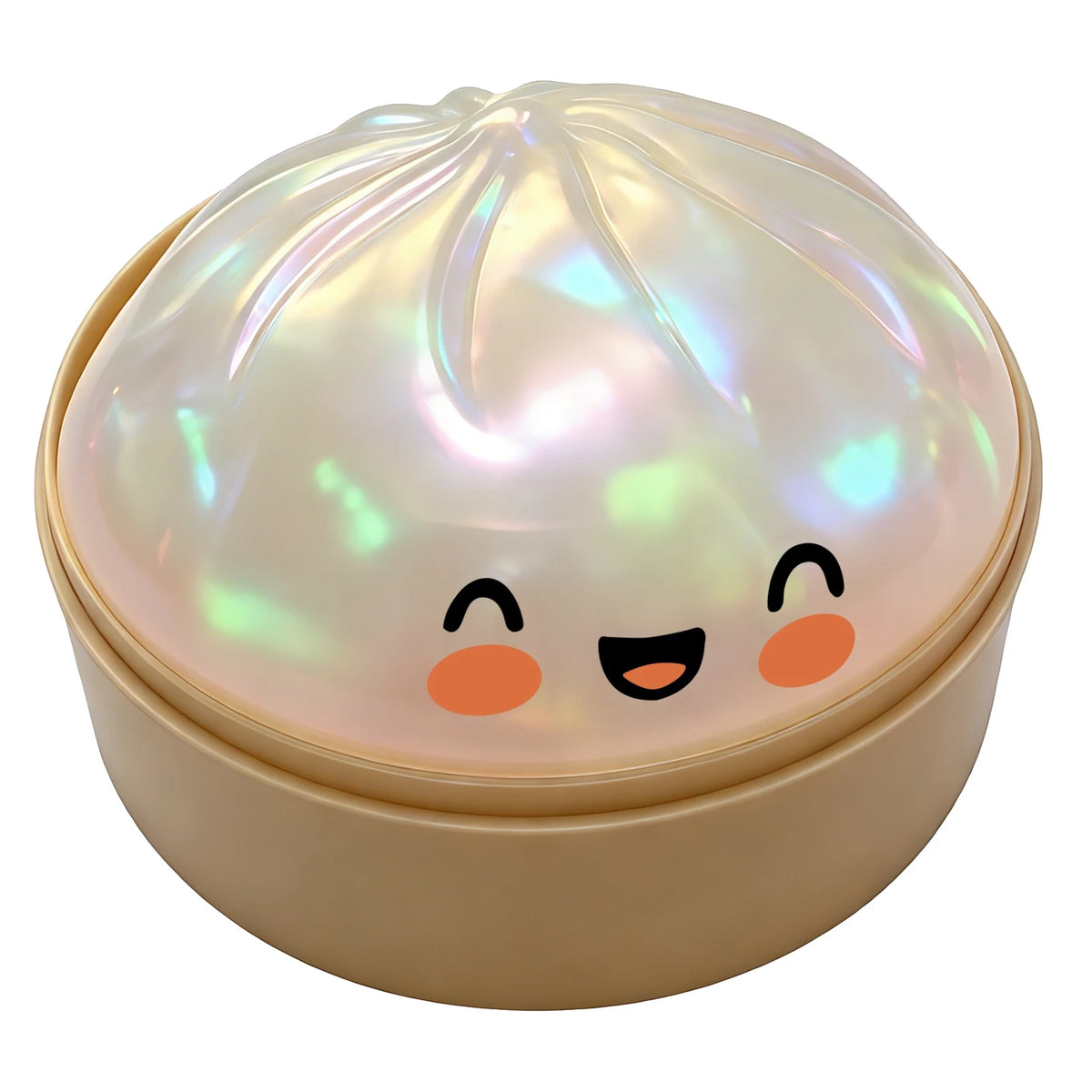 Premium Steamed Bun Squishy Toy – Slow Rising Glitter Stress Ball, Soft Elastic Sensory Squeeze Reliever Home Office Desk Decor
