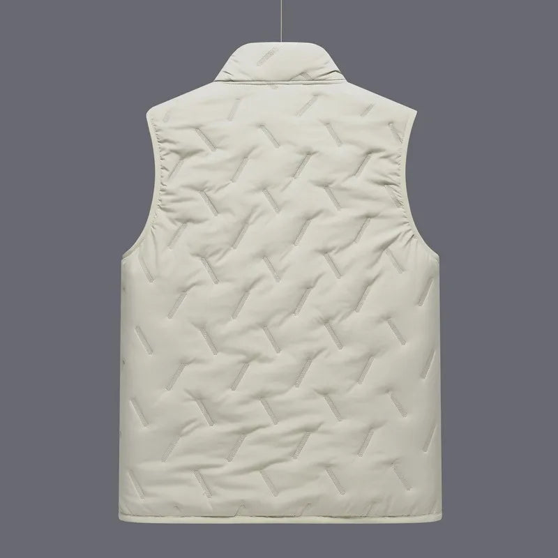 Men’s Fleece-Lined Outdoor Vest – Windproof Casual Waistcoat for Autumn & Winter