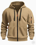 Casual top men's 2024 autumn and winter sportswear solid color men's top - fashionable sports solid color hoodie