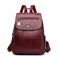 Women's Soft Leather Backpack – Vintage Casual Travel and Everyday Bag