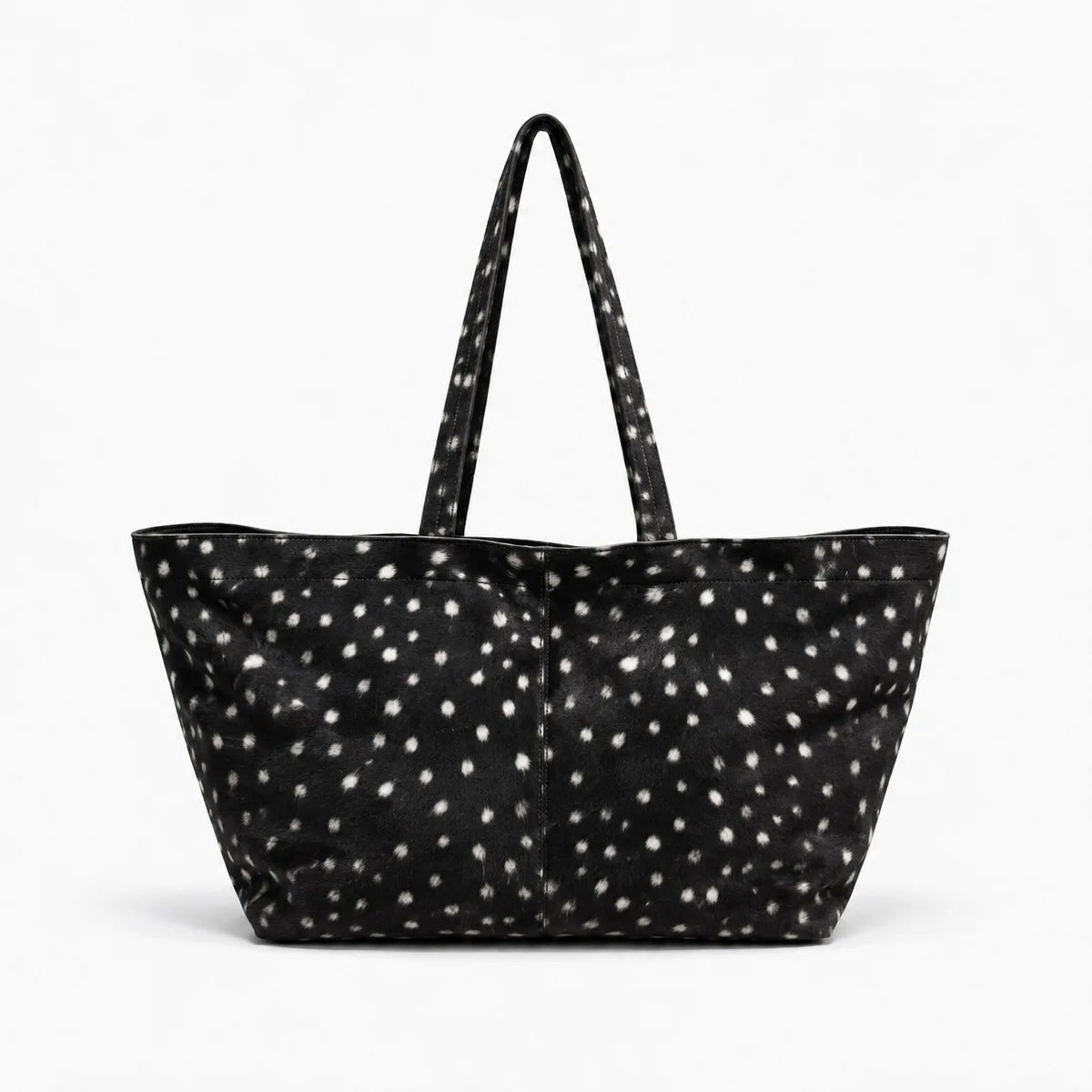 Women's Faux Suede Tote Bag – Retro Basket-Style Shoulder Bag with Large Capacity
