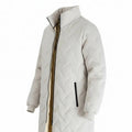 Men's Mid-Length Quilted Winter Parka – Thick Fleece-Lined Padded Coat