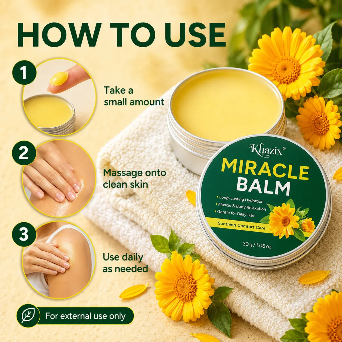 1pcs Magnesium-Infused Moisturizing Cream, 30g Knee & Joint Skin Care Balm for Men Women Daily Routine