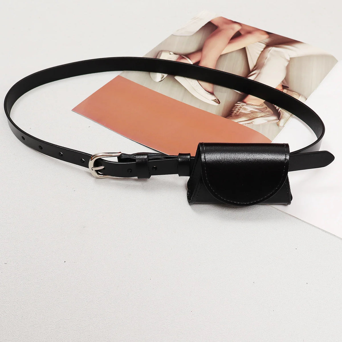 Mini Flap Waist Packs for WOmen Real Cow Leather Waist Belts with Lipstick Keys Purse Bag Cute Cowskin Fanny Pack Sac Femme
