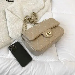 Trendy Designer Square Satchels For Women Textured Original Retro Diaper Bag Crossbody Shoulder Bag Simple Yet Chic