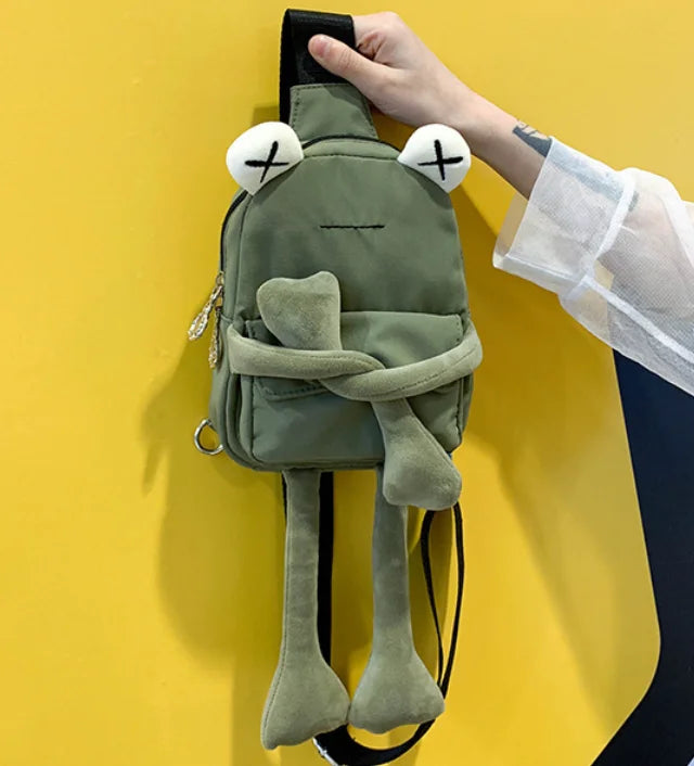 Cute Frog Cartoon Crossbody Bag – Trendy Women's Shoulder Bag