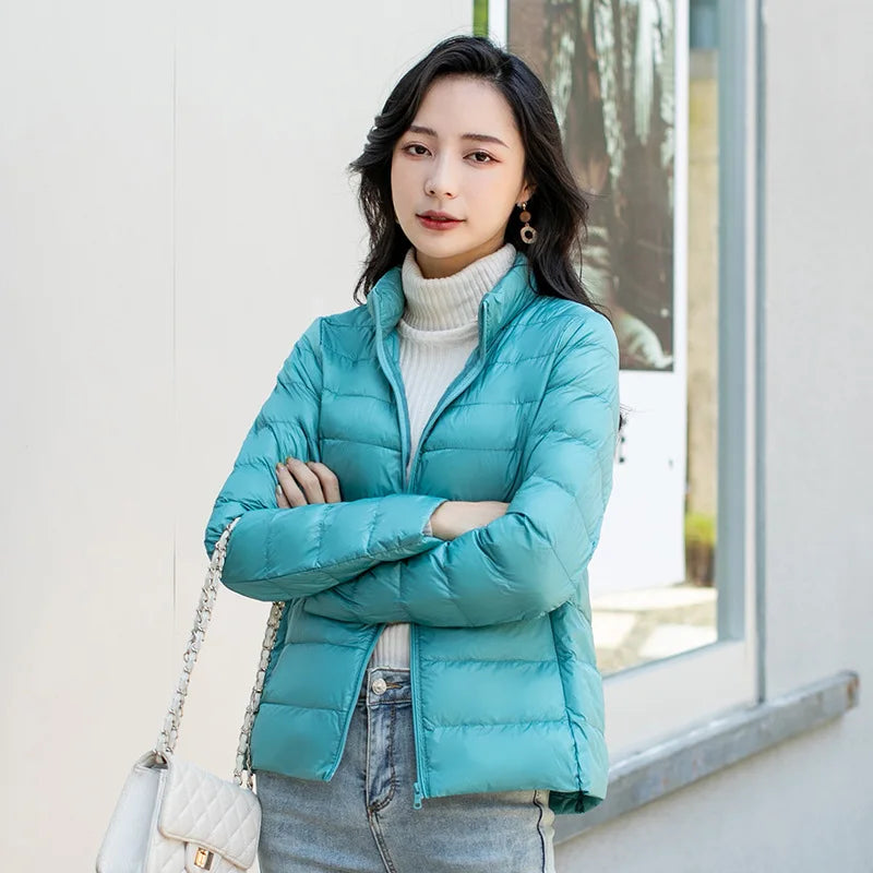 Women’s Lightweight Packable Puffer Jacket – Short Casual Quilted Coat