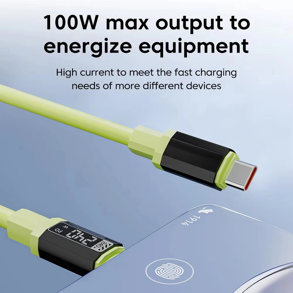 NNBILI 1/3Pcs 240W Type C Cable Fast Charging Phone Charger Data Cord For iPhone 18 17 Huawei Type C to USB C Quick Charge Wire