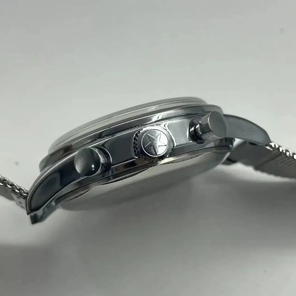 Montres pour hommes 1963 pilote montre automatique 42mm étanche rétro quartz chronographe montre habillée vintage