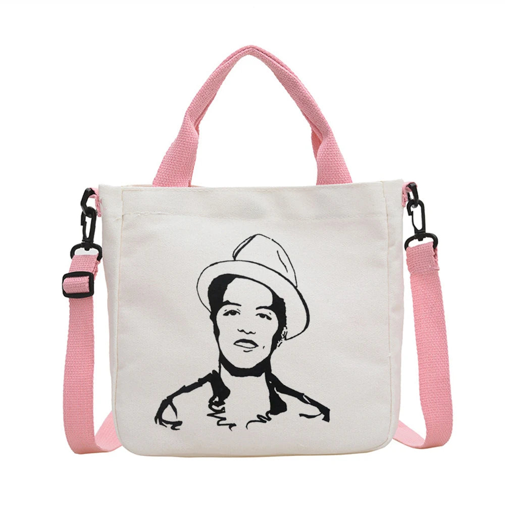 Bruno Mars tote bag einkaufstasche personnalisable sac cabas shoulder  totebag femme