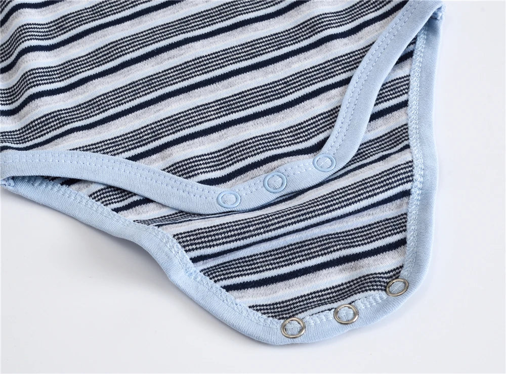 Baby Striped Long-Sleeve Bodysuit – Everyday One-Piece Outfit