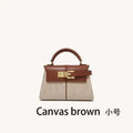 Women's Trapezoid Leather Handbag – Elegant Top-Handle Shoulder Bag