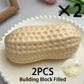 2 Styles Peanut Squishy Toys Crunchy Or Slow Rebound Food Shaped Stress Ball ASMR Sensory Fidget Toy for Adults Desk Recess Toy